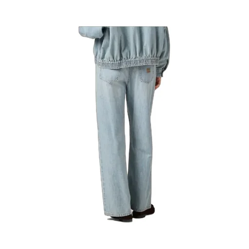 Miu Miu Logo-Embroidered Denim Jeans