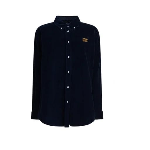 Miu Miu Corduroy Oversized Poplin Shirt