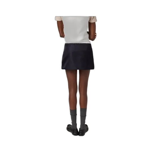 Miu Miu Technical Gazar Fleece Mini Skirt