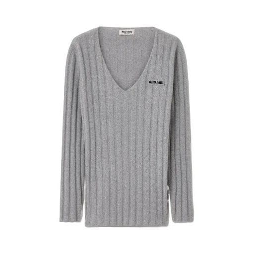 Miu Miu V-Neck Knitted Jumper