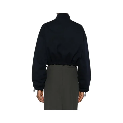 Miu Miu Zip-Up Cropped Sweatshirt