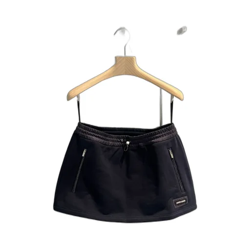 Miu Miu Drawstring Mini Skirt