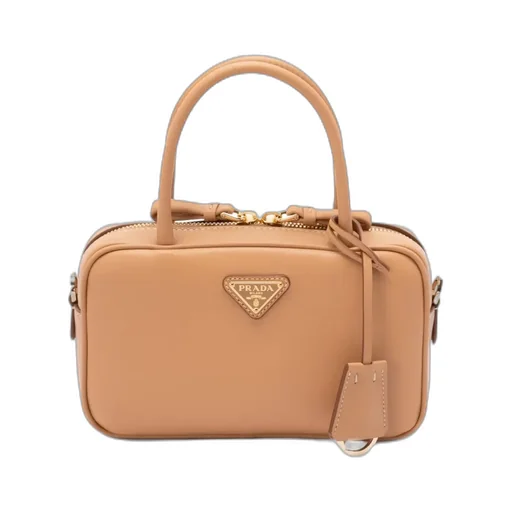 Prada Triangle-Logo Zipped Handbag