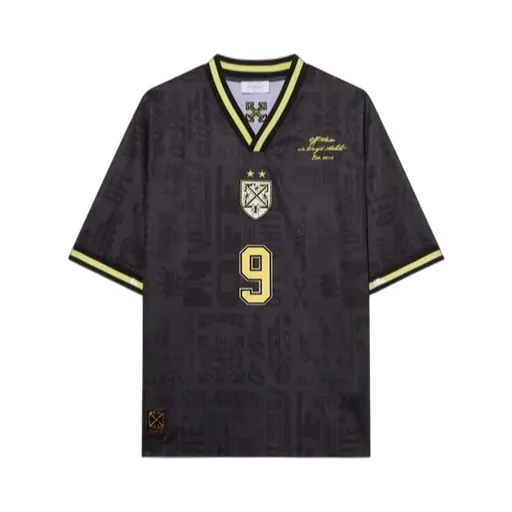 Off-White Multilogo Soccer V-Neck T-Shirt