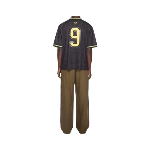 Off-White Multilogo Soccer V-Neck T-Shirt