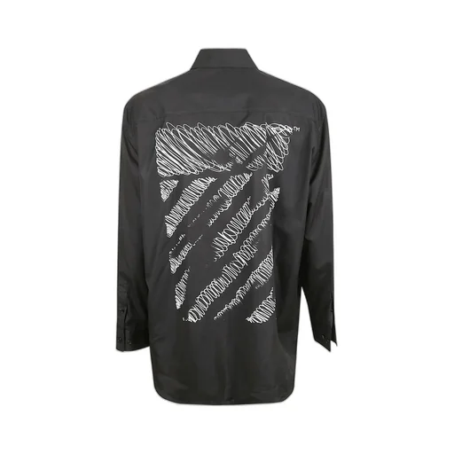 Off-White Logo Embroidered Button-Up Shirt