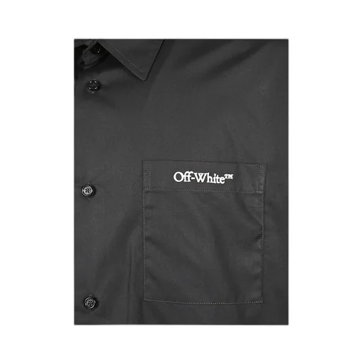 Off-White Logo Embroidered Button-Up Shirt