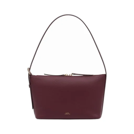 A.P.C. Vera Logo Embossed Shoulder Bag