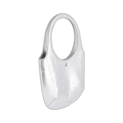 Courrges Logo Detail Top Handle Bag