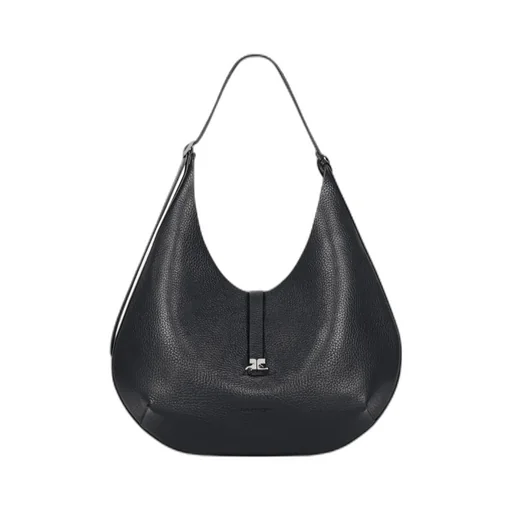 Courrges Logo-Buckle Top Handle Shoulder Bag