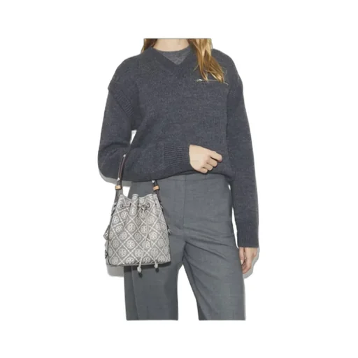 Tory Burch T Monogram Utility Buckle Bag