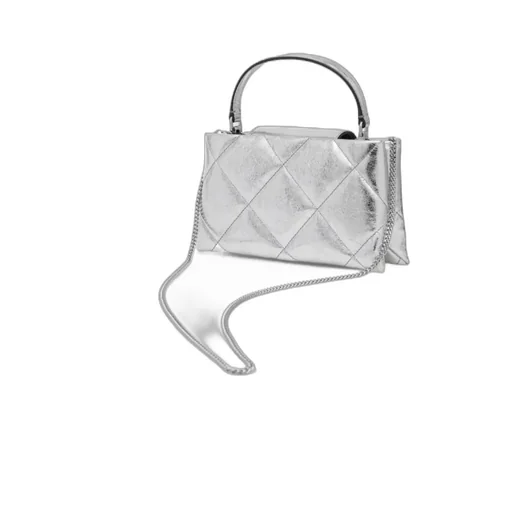 Tory Burch Kira Diamond Quilt Metallic Top Handle Bag