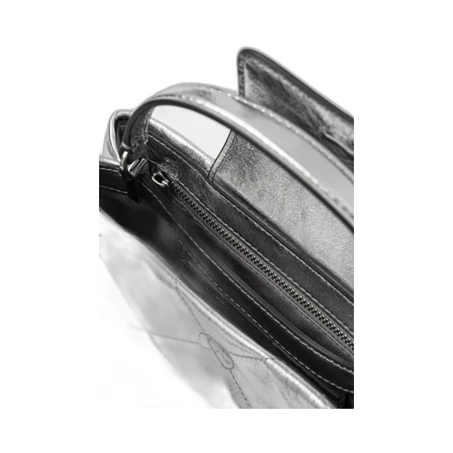 Tory Burch Kira Diamond Quilt Metallic Top Handle Bag