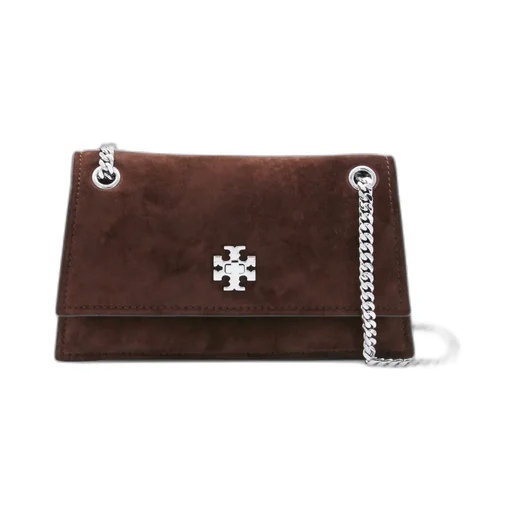 Tory Burch Logo Plaque Chain-Linked Shoulder Bag
