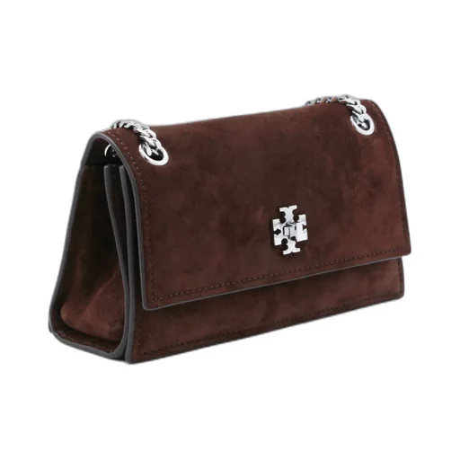 Tory Burch Logo Plaque Chain-Linked Shoulder Bag