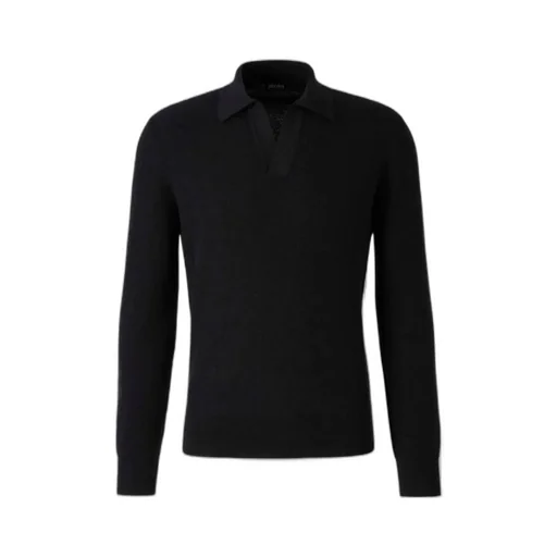Zegna Long Sleeve Polo Jumper