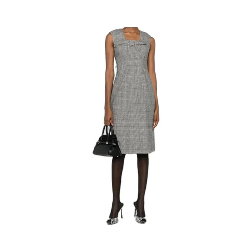 Plaid Sleeveless Dress