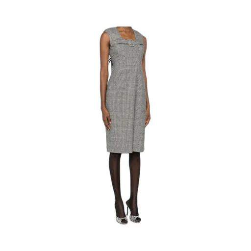 Plaid Sleeveless Dress
