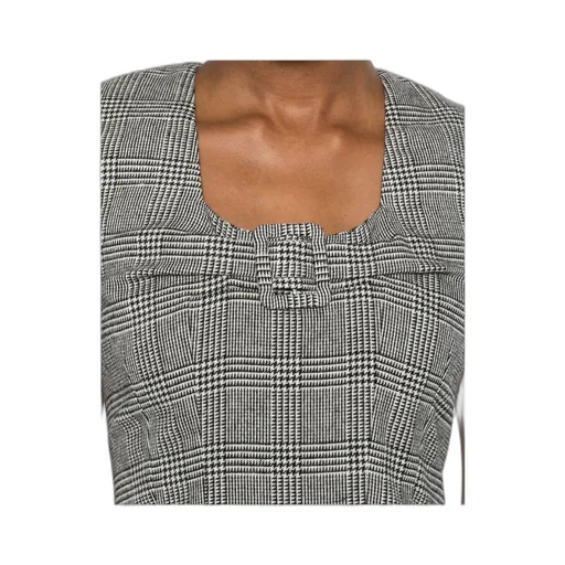 Plaid Sleeveless Dress