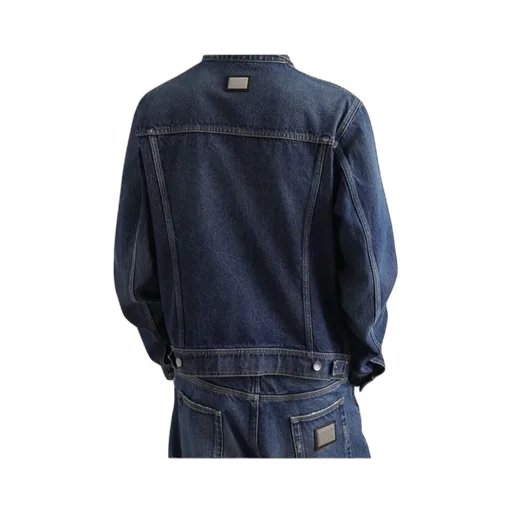 Button-Fastening Denim Jacket