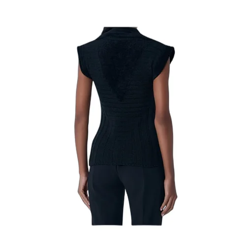Kiko Kostadinov Quimby Sleeveless Knitted Polo Vest