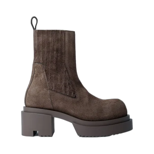 Rick Owens Round Toe Elasticated Boots
