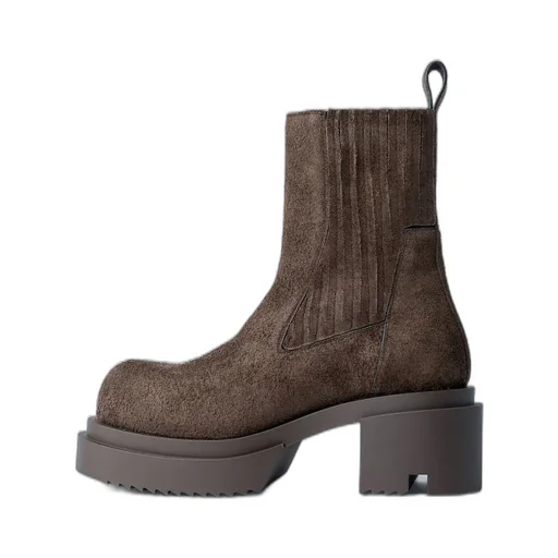 Rick Owens Round Toe Elasticated Boots
