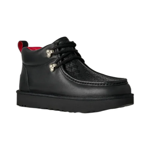 Woven Lace-Up Trainers