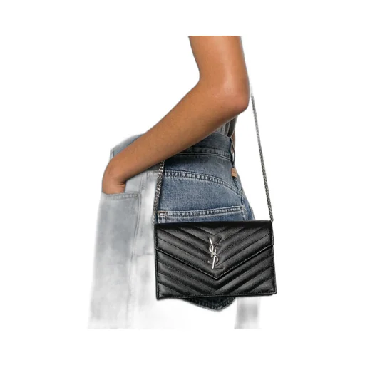 Saint Laurent Cassandre Envelope Chain Wallet