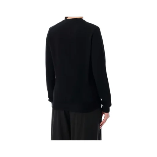 Comme Des GarÇOns Play Logo Patch Crewneck Cardigan