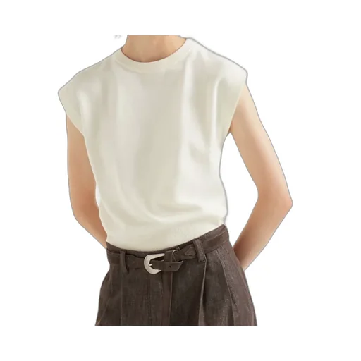 Brunello Cucinelli Cap Sleeved Crewneck Sweater