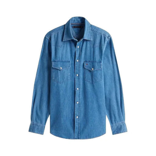 Regular Fit Lightweight Western Denim Shirt