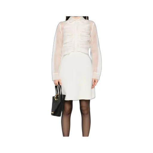 Ruffled Shirt Dress