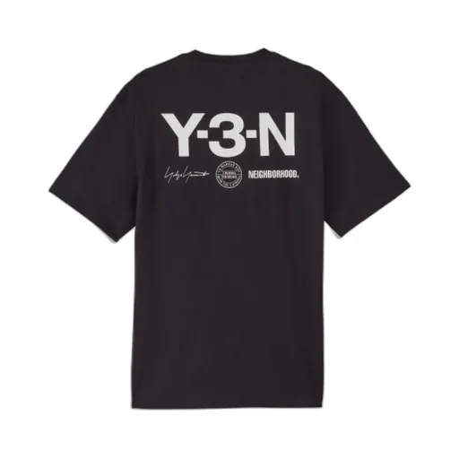 Y-3 X Neighborhood Graphic Printed Crewneck T-Shirt