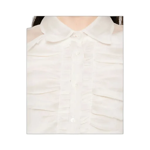 Ruffled Shirt Dress