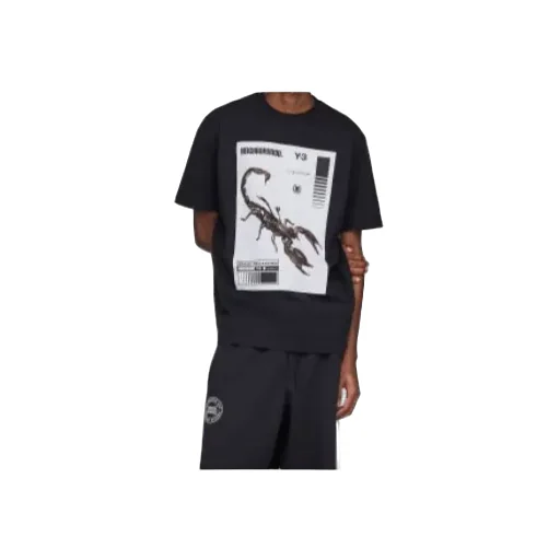 Y-3 X Neighborhood Graphic Printed Crewneck T-Shirt