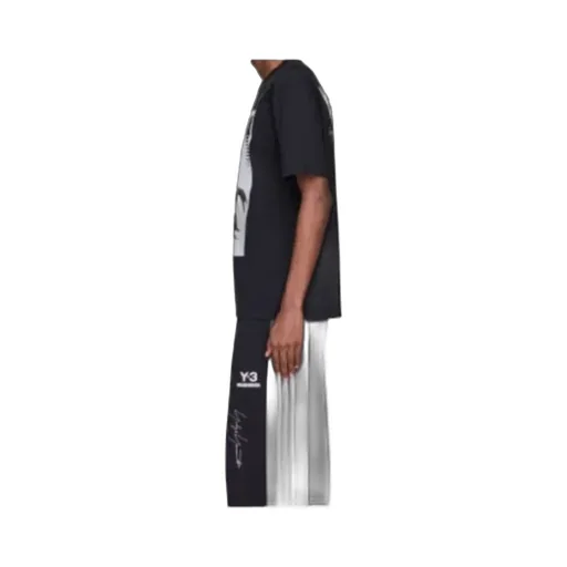 Y-3 X Neighborhood Graphic Printed Crewneck T-Shirt