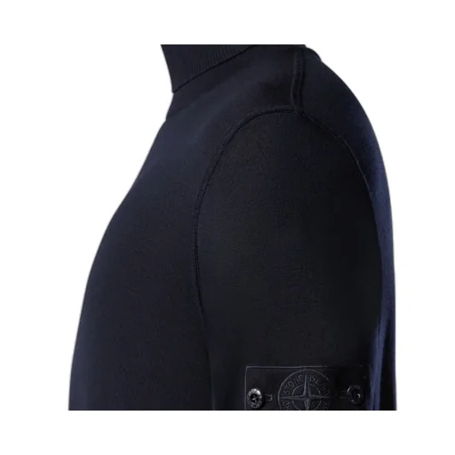 Stone Island Logo Patch Roll-Neck Jumper