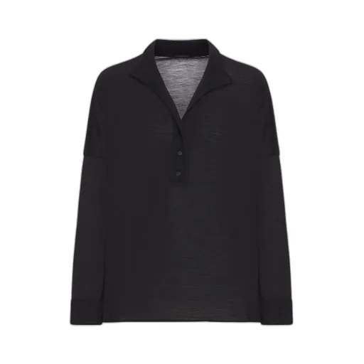 Wool Polo Top