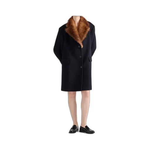 Prada Single-Breasted Long Coat