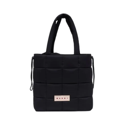 Marni Logo Patch Padded Top Handle Bag