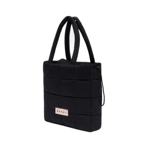 Marni Logo Patch Padded Top Handle Bag