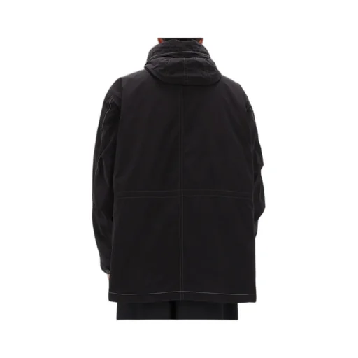 Reflective Stitching Hooded Casual Jacket