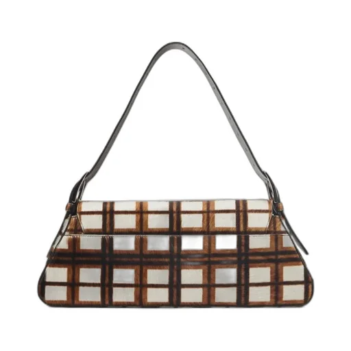 Checked Shoulder Bag