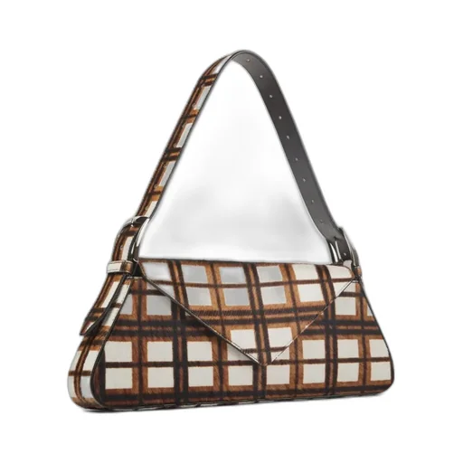 Checked Shoulder Bag