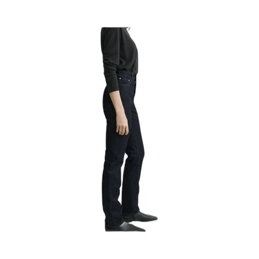High-Waisted Slim-Fit Jeans