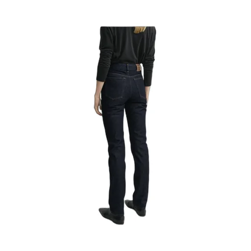 High-Waisted Slim-Fit Jeans