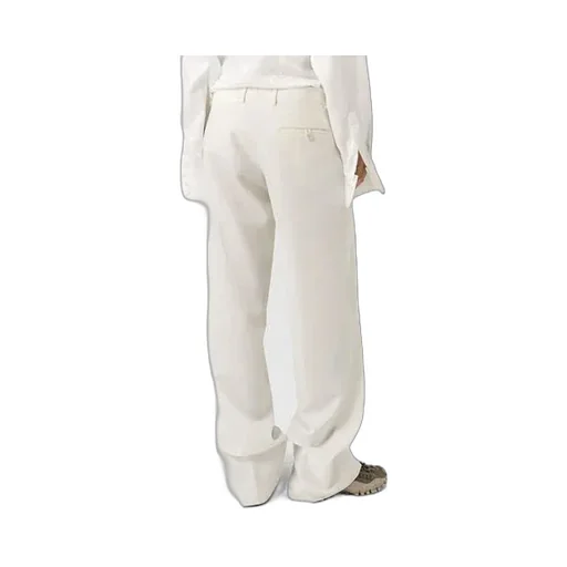 Pleated Straight-Leg Pants
