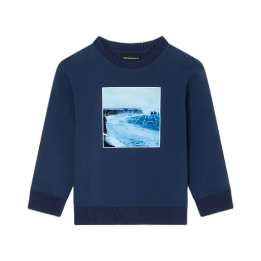 Seascape-Print Sweatshirt
