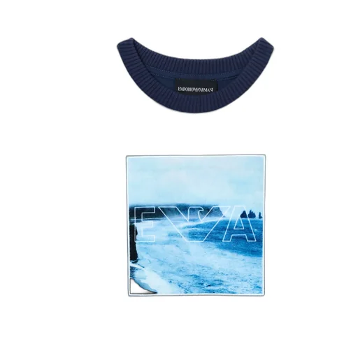 Seascape-Print Sweatshirt